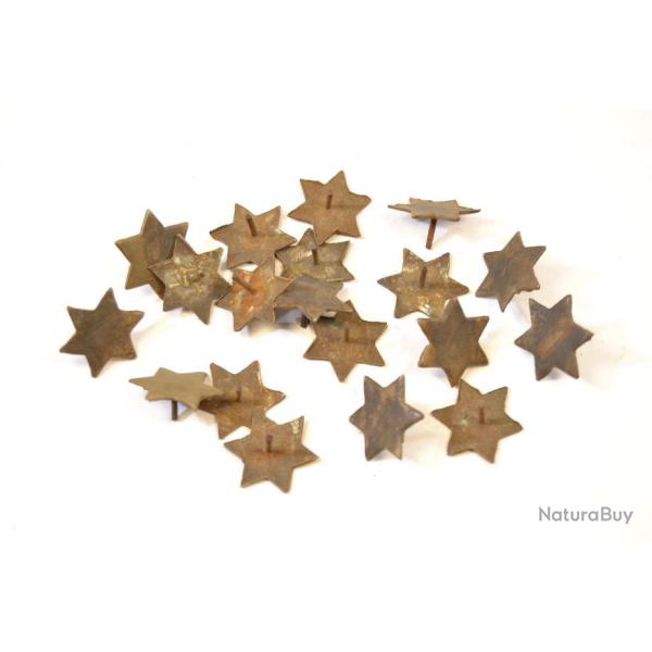 Insert de crosse, forme d'�toile, brut de fabrication, � finir. D�coration de crosse ancienne cuir