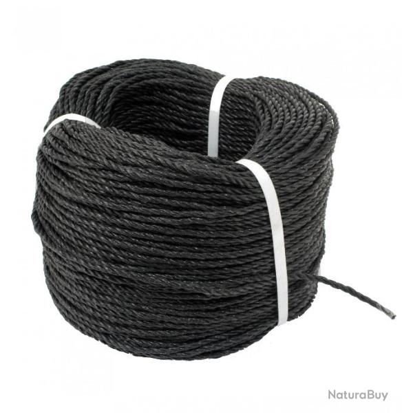 Cordeau noir nylon 4 mm