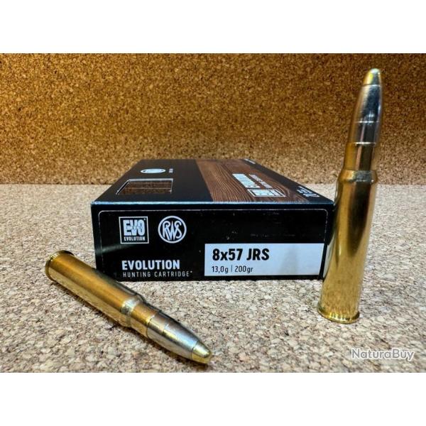 1 BOITE DE MUNITIONS RWS EN CALIBRE 8 X57 JRS EVO  13.0gr
