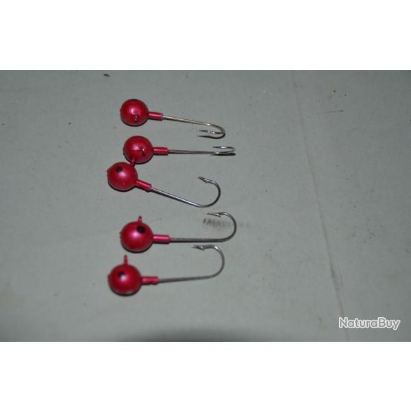 5 hamecons plomb�e 10 grammes