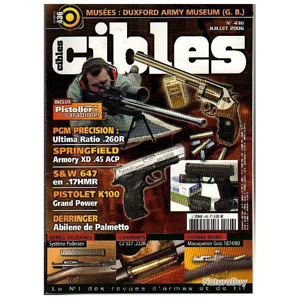 cibles 436. pistolet slovaque k100, mousqueton gras 1874-80, springfield armory xd 45 acp,derringer