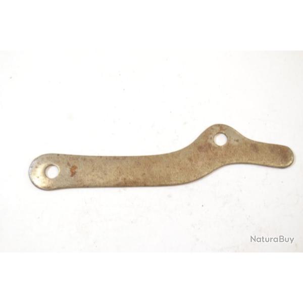 Contre platine en acier. Pistolet ou fusil � poudre noire, restauration armes anciennes (A)