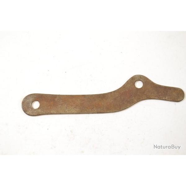 Contre platine en acier. Pistolet ou fusil � poudre noire, restauration armes anciennes (B)