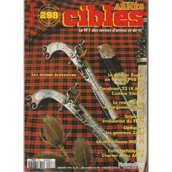 cibles 298 ,armes �cossaises, optique zeiss , mitrailleuse mg 13, fr f2, ruger p.94, amt 45 acp dao