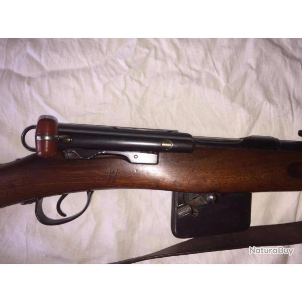 Vend fusil 1889 Schmidt Rubin  calibre 7.5 X 53.5    tr�s bonne �tat CAT D