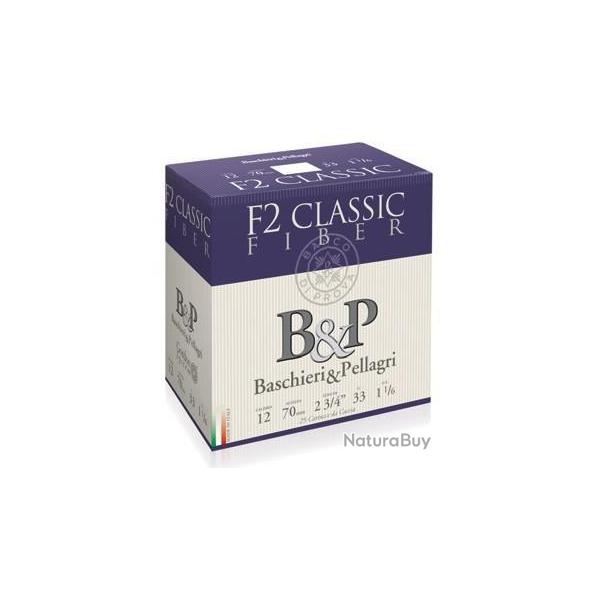 Cartouche B P F2 Classic Fiber Cal. 12 33 g Plomb