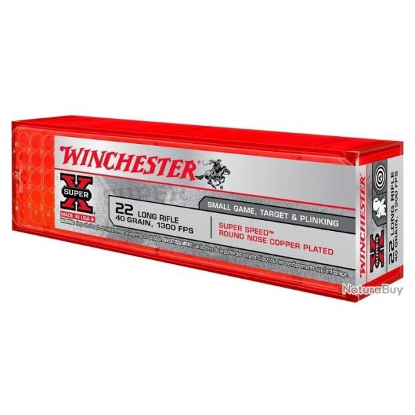 Cartouches 22LR Winchester Super Speed High Velocity RN