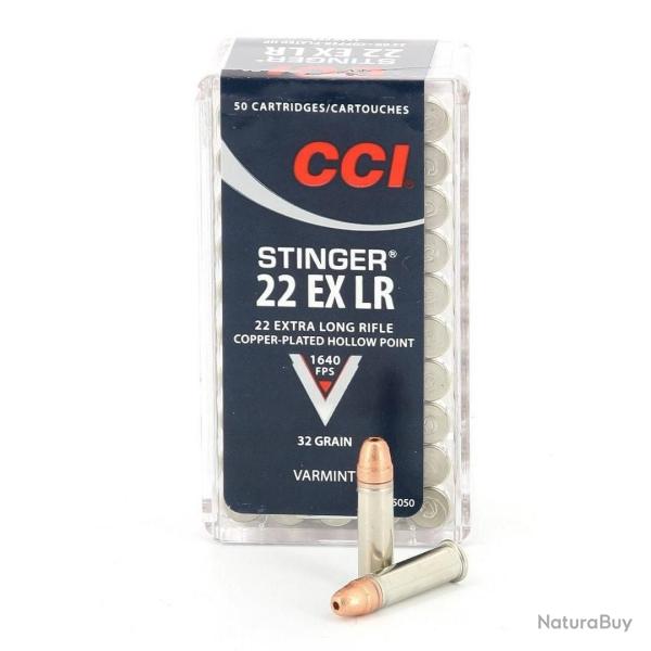 Cartouches 22 LR CCI Stinger