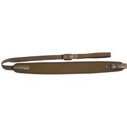Bretelle carabine Niggeloh &agrave; attaches rapides / Marron