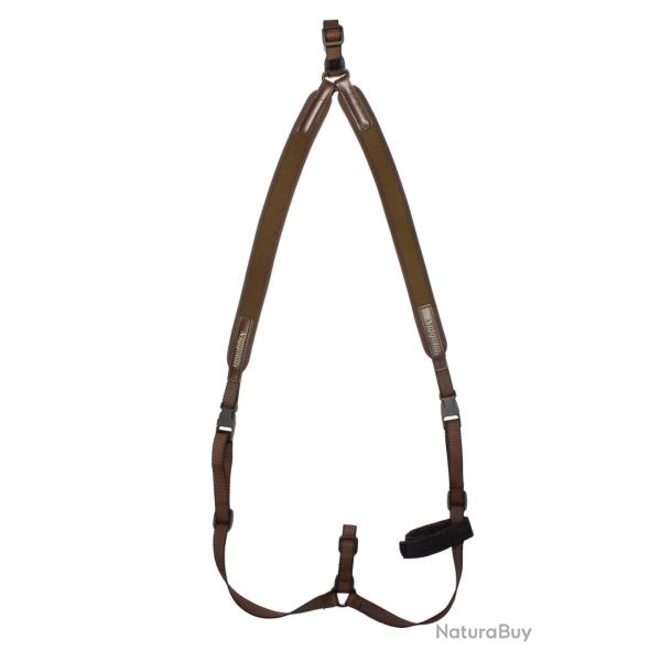 Bretelle carabine n�opr�ne Niggeloh "sac � dos" / Marron