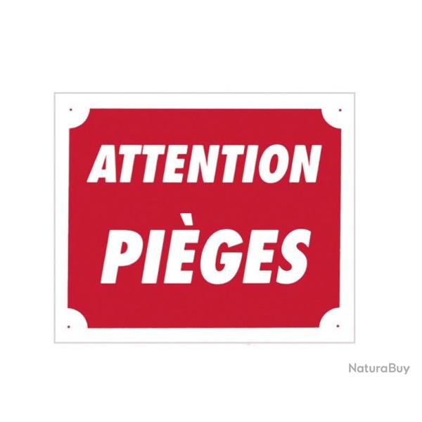 Pack 10 pancartes de chasse ATTENTION PI�GES