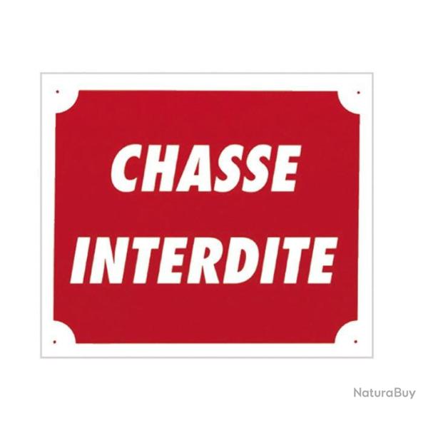 Pack 10 pancartes de chasse CHASSE INTERDITE