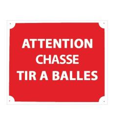 Pack 10 pancartes de chasse TIR A BALLES