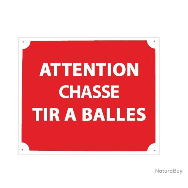 Pack 10 pancartes de chasse TIR A BALLES