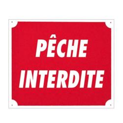 Pack 10 pancartes P&Ecirc;CHE INTERDITE