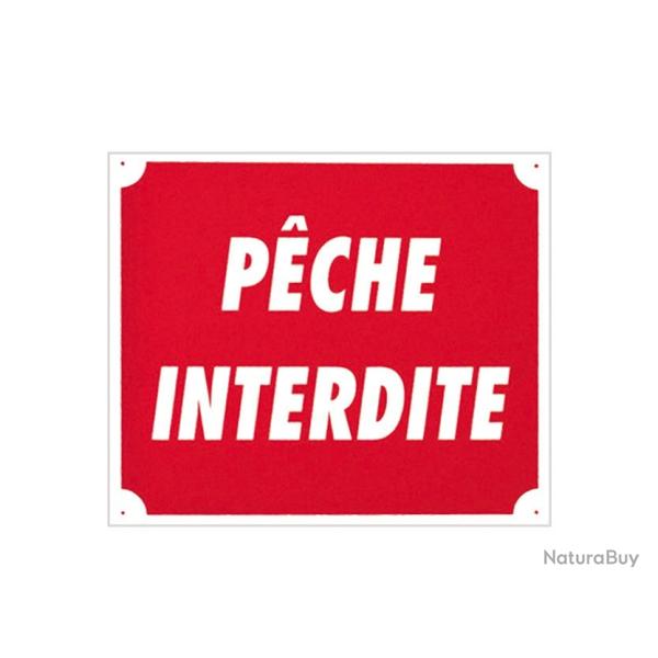 Pack 10 pancartes P�CHE INTERDITE