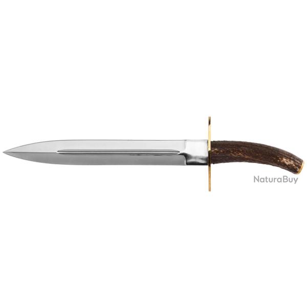Dague de chasse Country manche Cerf  - Lame 23 cm