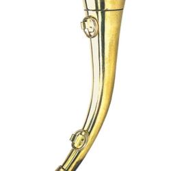 Corne de chasse 30 cm ronde cintr&eacute;e &agrave; pavillon Elless