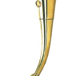 Corne de chasse 45 cm ronde cintr&eacute;e &agrave; pavillon Elless