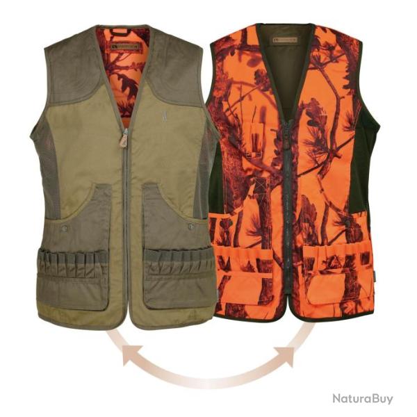 Gilet de chasse Percussion Savane r�versible