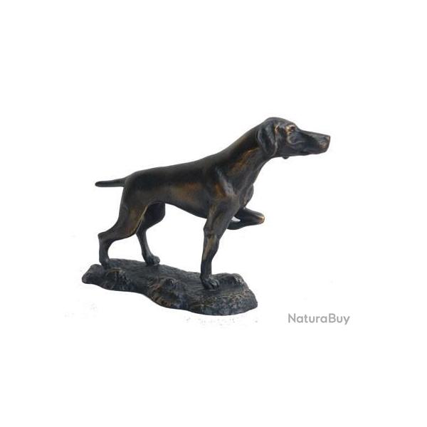 Figurine �tain patin� bronze Braque