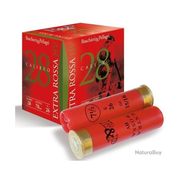 Cartouche Extra Rossa 28 HV / Calibre 28 - 26 g-Plomb N�5,5