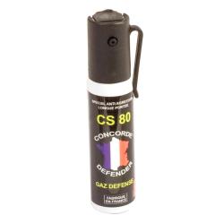Bombe lacrymog&egrave;ne au gaz CS 25 ml
