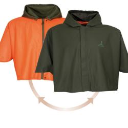 Capeline r&eacute;versible Percussion Kaki - Orange