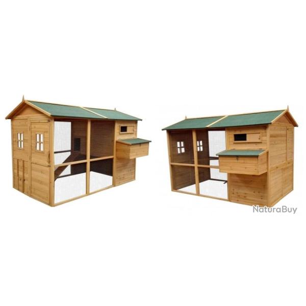 Poulailler XXL Poulailler GEANT clapier abri poule caille lapin coq poulailler cielterre-commerce