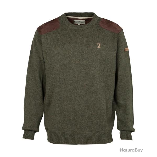 Pull de chasse Percussion col rond brod Logo