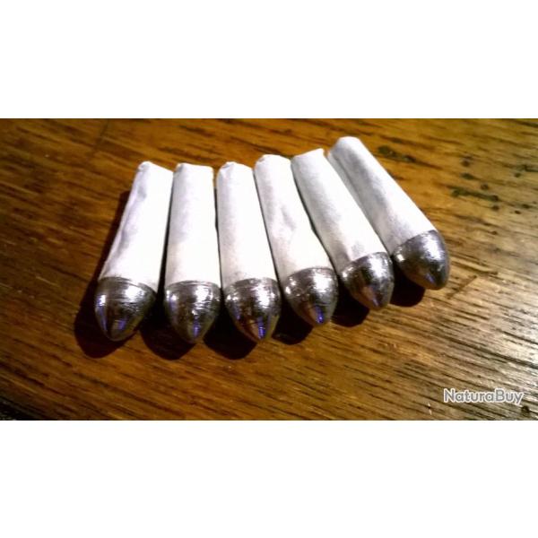 36 Cartouches Papier Cal.36 Ogive Pointue R�volver Poudre Noire Suisse N�1