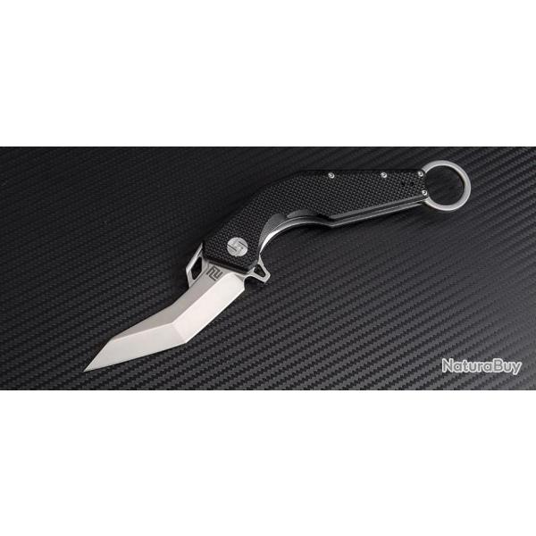 Couteau Artisan Cobra Karambit Lame Acier D2 Manche Black G-10 Clip ATZ1811PBKF