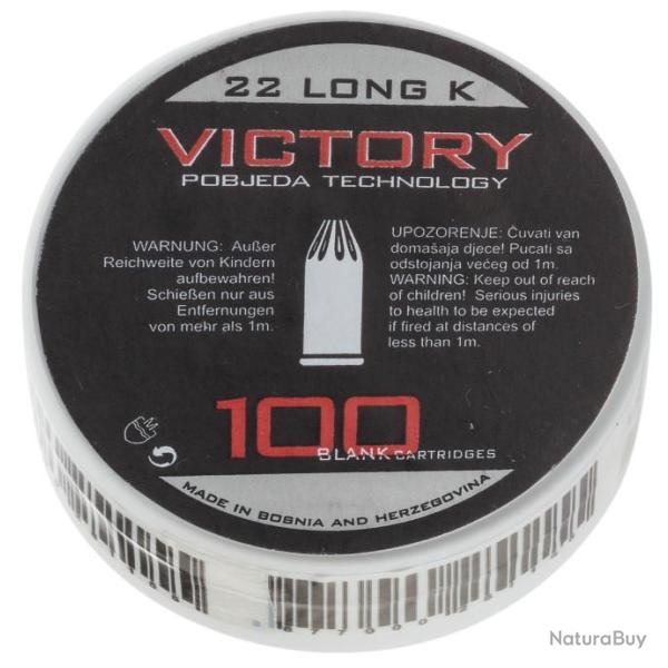 Bote de 100 cartouches 22 LR  blanc