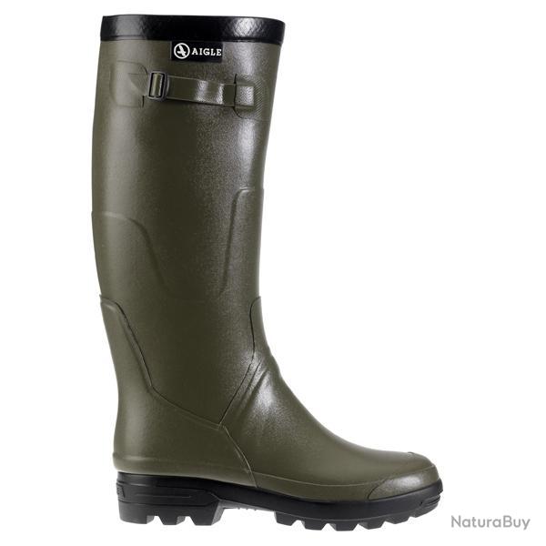 BOTTES AIGLE BENYL KAKI TAILLE 47 MOLLET XL=43.5 (253.85797;47)
