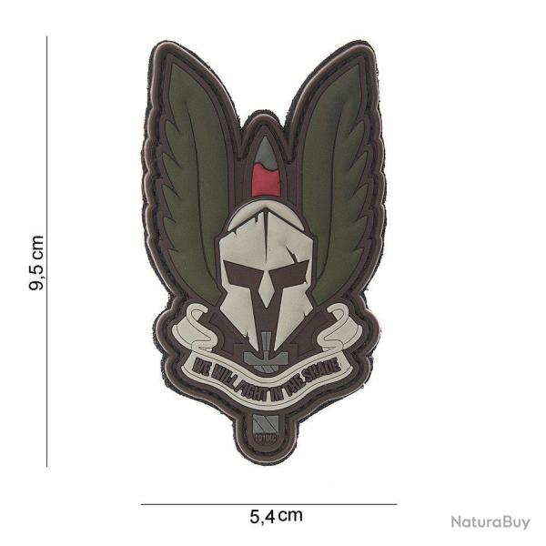 Patch 3D PVC Spartan Fight in the Shade OD et Gris (101 Inc)