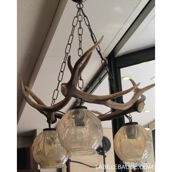 SUSPENSION BOIS DE CERF