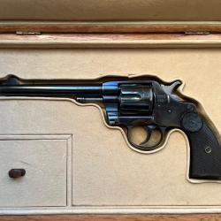 PROCHE DU NEUF COLT 1895 NEW ARMY & NAVY 38LC BLEU EN COFFRET