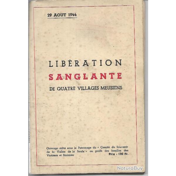 lib�ration sanglante de quatre villages meusiens 29 aout 1944