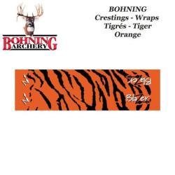 BOHNING Blazer Tiger Arrow Wraps 4 ou 7 pouces autocollants tigr&eacute;s de type cresting pour fl&egrave;ches Tig