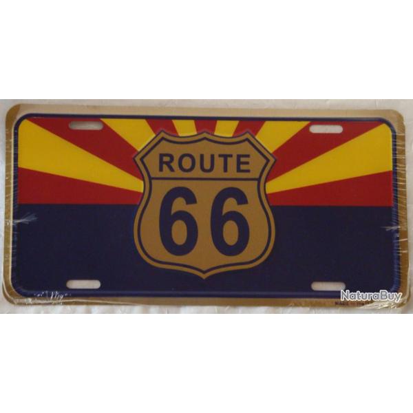 PLAQUE AUTO USA - ARIZONA ROUTE 66 - Rf.1256