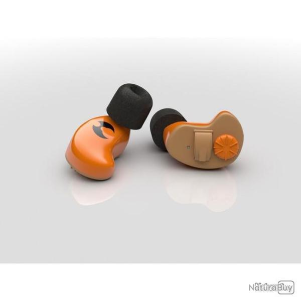 Oreillettes WIRELESS orange pour les mod�les radio Alan 777, Midland G5/K1, Intek SL01 2 - SHOTHUNT