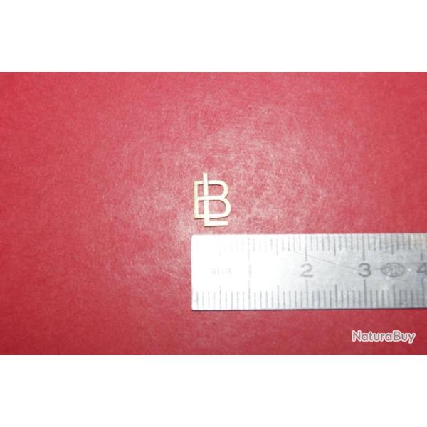 initiales LB pour incruster dans une crosse OR 18 CARATS - VENDU PAR JEPERCUTE (d8q26)