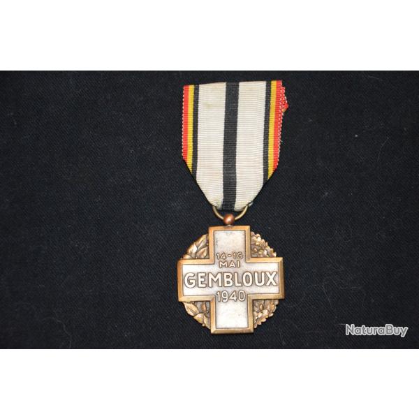 MEDAILLE DE GEMBLOUX-CAMPAGNE DE FRANCE 14/16 MAI1940-FRENCH MEDAL OF GEMBLOUX-2� GUERRE 1939/1945.