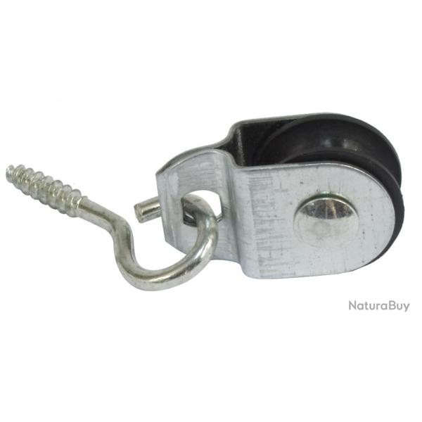 Poulie noir et piton mtallique