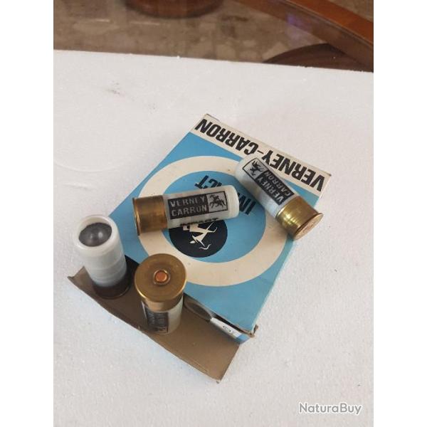 boite  cartouche collector verney carron  f   impact en calibre 12   balles  breneke