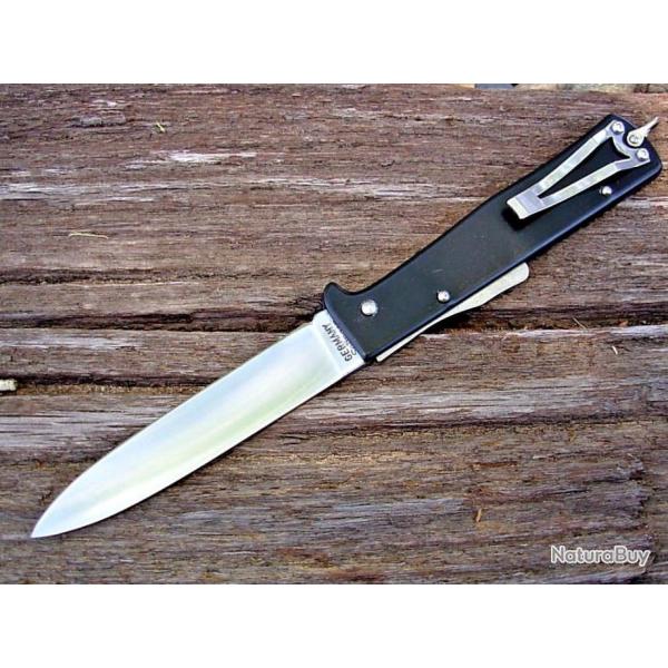 Couteau OTTER-Messer Mercator Lame Acier 1.4034 Manche Acier Lockback Made Solingen OTT10436