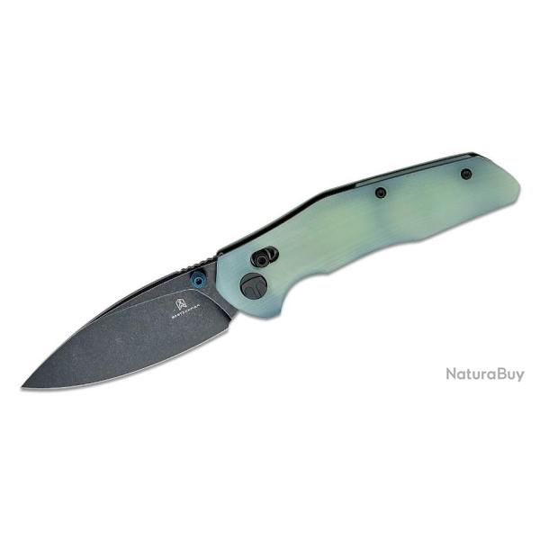 Couteau Bestech Ronan Jade Manche G10 Lame Acier 14C28N Black IKBS Crossbar Lock Clip BTKMK02I