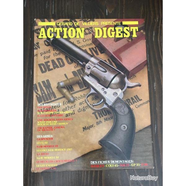 LIVRE ACTION DIGEST " ALBUM DES ARMES VOLUME 2" GERARD DE VILLIERS 1979
