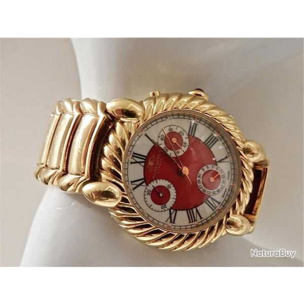 Montre Chronographe Van Der Bauwede Femme plaqu�e or