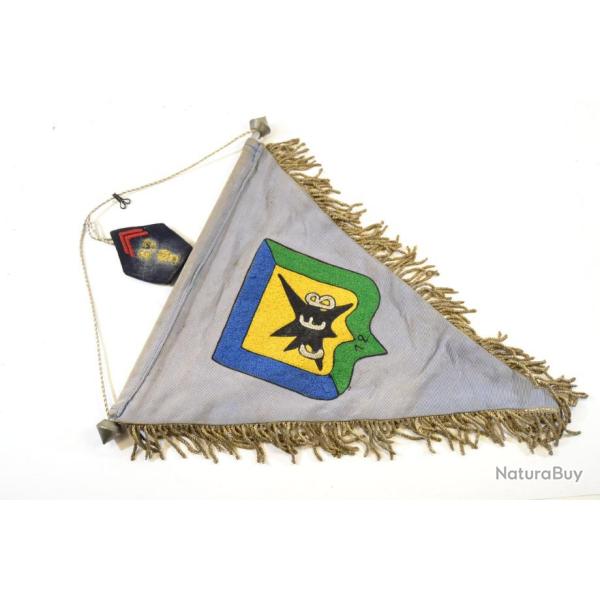 Fanion / drapeau CEB 12 19e Chasseurs. Compagnie d'�clairage de la 12e Brigade m�canis�e 19 RC
